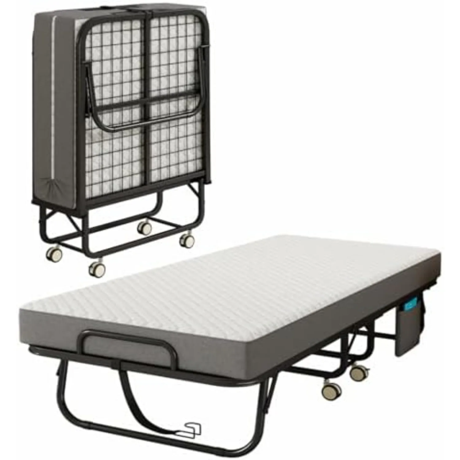 Folding Bed with Mattress for Adults, 75