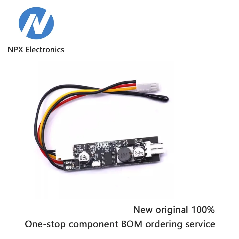 Single channel 2-3 wire small size can shut down 5V-12V fan temperature control speed controller, weak current chassis temperatu