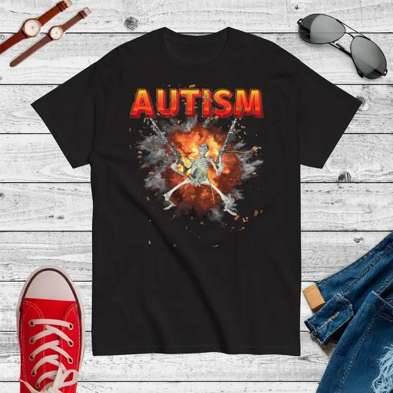 Autistic Funny Skeleton Meme T-shirt Japanese Social Anxiety Graphic Tee Funny Introvert Oversized T Shirt for Men Women