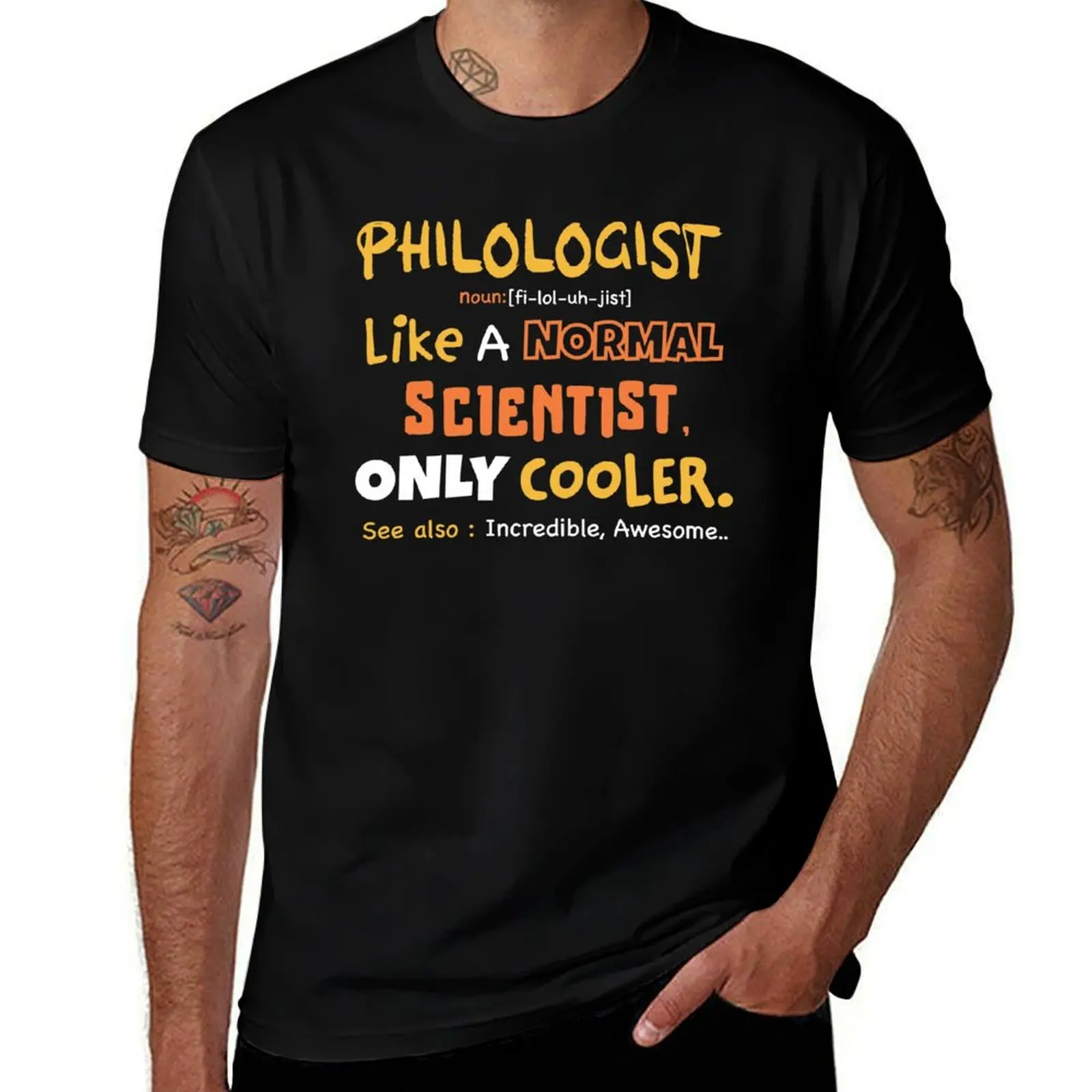 Philologie-Definition – Philologie-Student, lustige Philologie – Absolventen-T-Shirt, ästhetische Kleidung, lustige Herren-T-Shirts