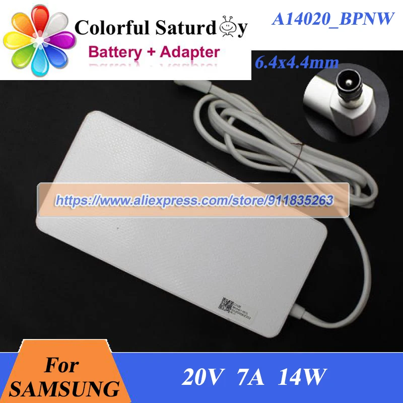 

Оригинальный адаптер переменного тока A14020_BPNW 20 В, 7 А, 140 Вт для Samsung S32BG854NC S32BG852NC S32BG850NC A14020_BPN BN-44-01187A BN-4401187C