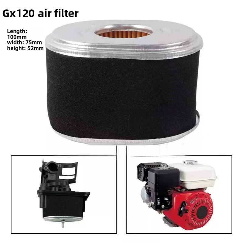 XMSJ Air Filter Element With Filter Mesh for Honda GX120  Engine Water Pump Garden Machinery Spare Parts