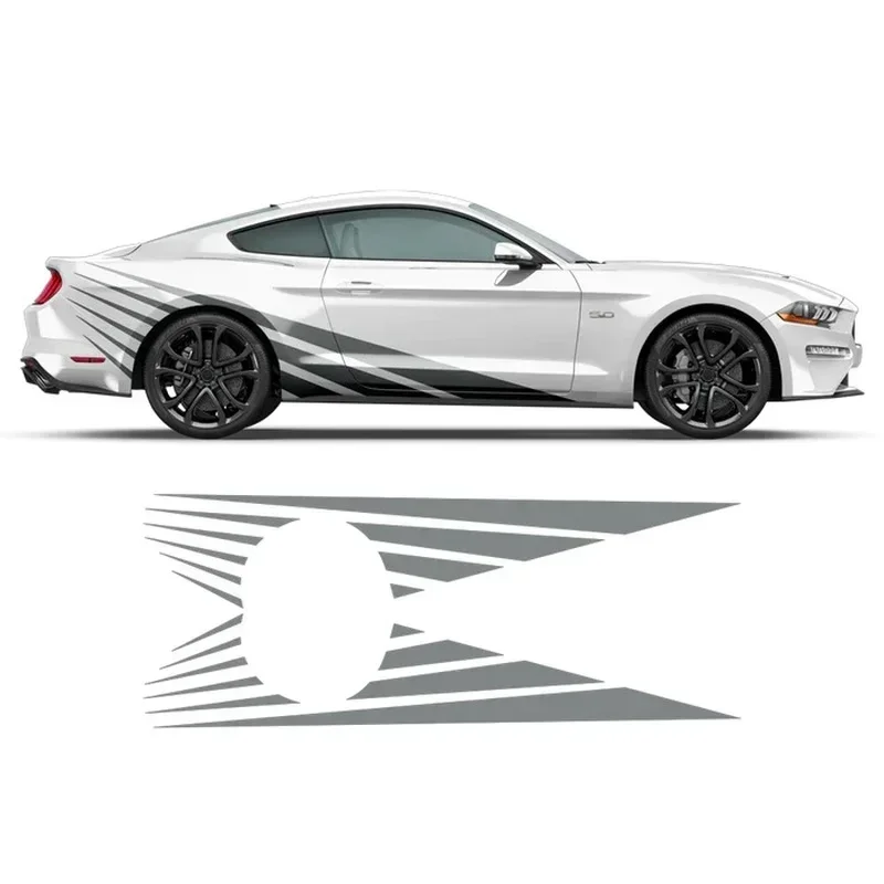 RISING SUN Car Decal and Window Flag Decor, Car Stickers and Bumper Stickers Cover Decals for FOR FORD MUSTANG 2015 - 2022