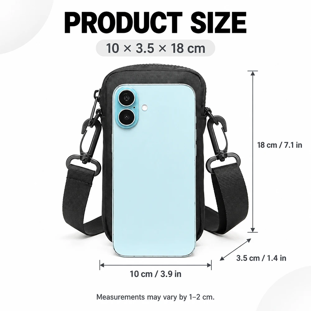 New Chest Bag Men Crossbody Bags Oxford Cloth Classic Anti-Theft Shoulder Bag Chest Packs Multifunctional Small Square Bag