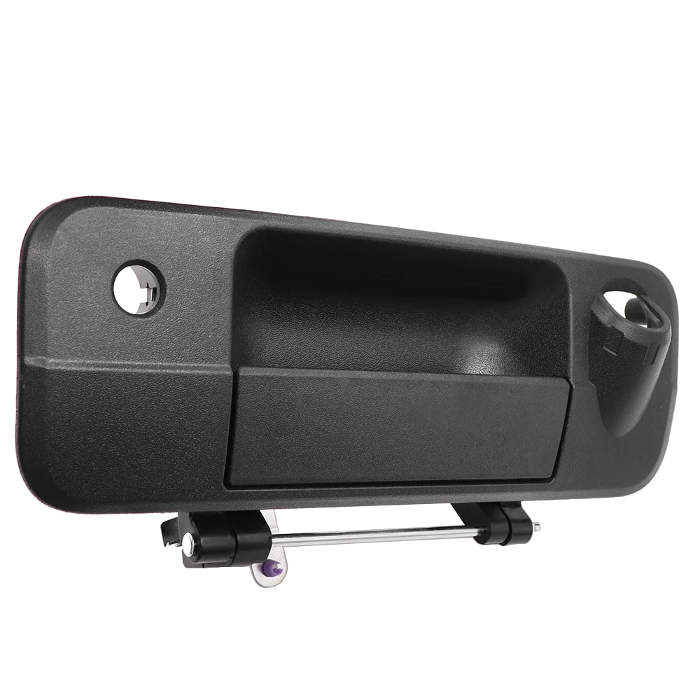 Black Outer Rear Tailgate Handle W/Rear Camera Hole Fit for 2007-2013 Toyota Tundra Texture High Quality