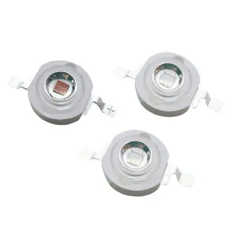 50 Uds 1W 3w cuentas LED de alta potencia blanco frío 6000k cálido Natural 4000k rojo 660nm verde azul 460nm amarillo 590 Chips de espectro completo