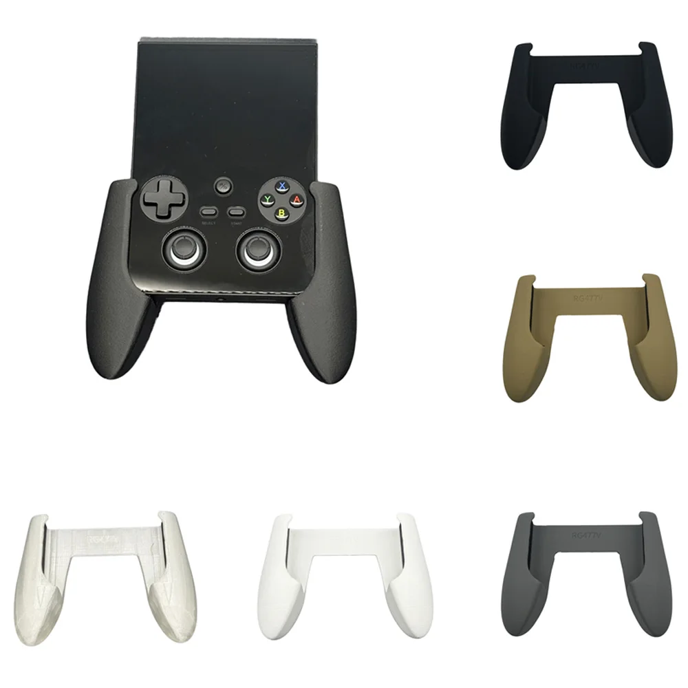 Ergonomic Grip Cover Case for RG477V, 3D Printed Handle Game Grip Protective Sleeve Enhance Hand Feel Gamepad Stand Holder Shell