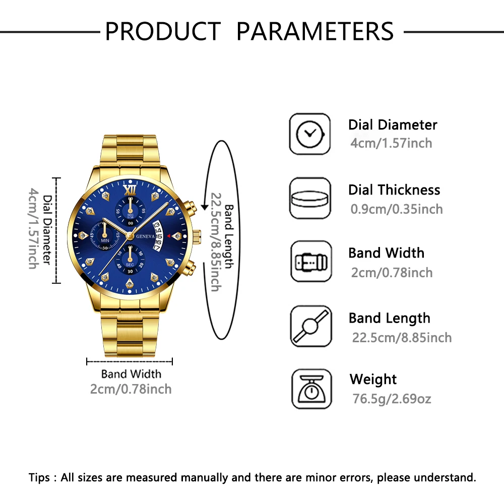 ساعة كوارتز جديدة وسيم وعصرية للزوجين، مجموعة أزياء من خليط معدني للارتداء اليومي وحفلات أعياد الميلاد وعيد الميلاد وعيد الميلاد