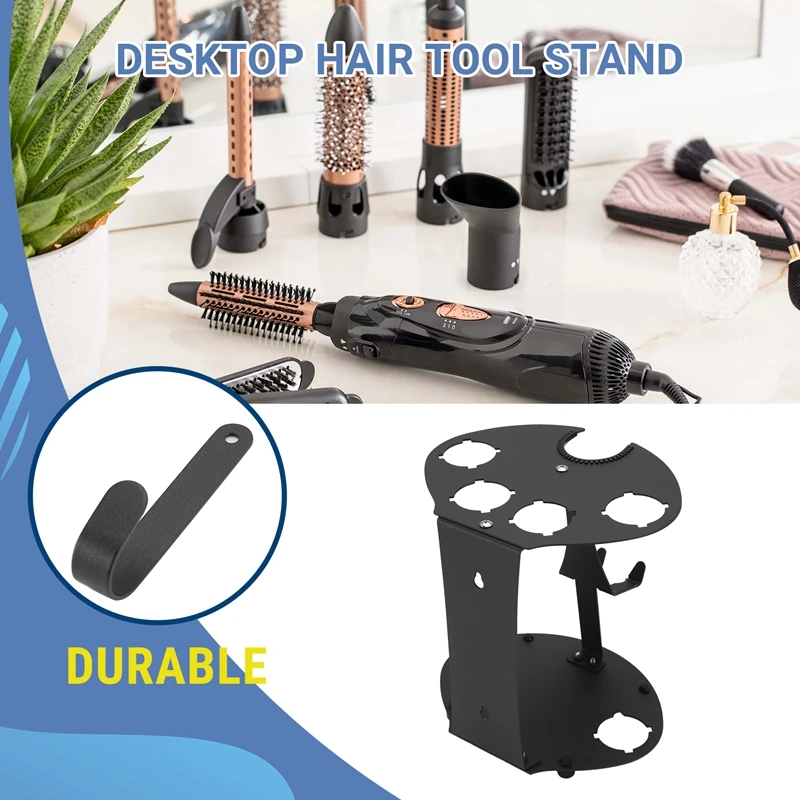 Подходит для стеллажа для хранения щипцов для завивки Dyson Airwrap, настольный и настенный держатель для парикмахерских инструментов
