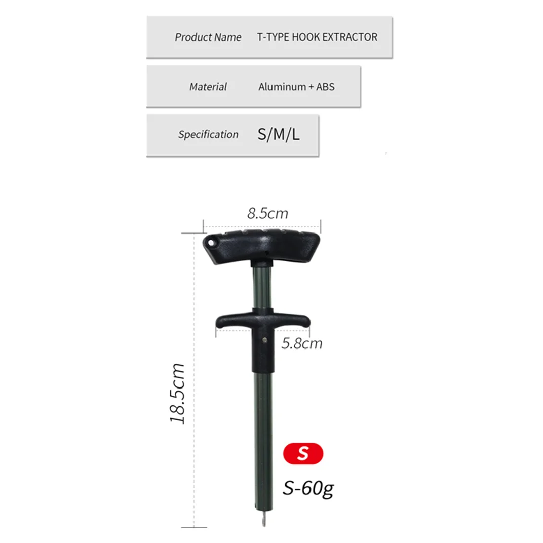 Extractor de anzuelos tipo T ZYZHE – Aluminio desenganche profundo - imagen 4
