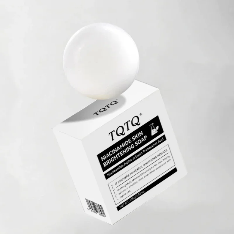 Gentle Niacinamide Coconut Oil Cleansing Soap 100ml Handmade Soap Improve Dullness Skin Tone Unisex Deeply Cleanse Exfoliate