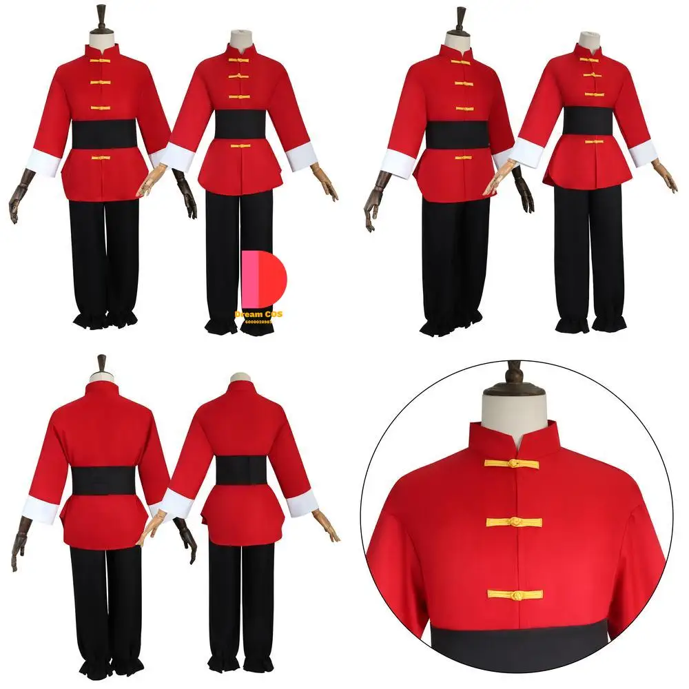 

Popular Ranma ½ Cosplay Costume Anime Ranma Saotome Kung Fu Suit Role Play for Men Women Adult Halloween Party Comic Con Outfit