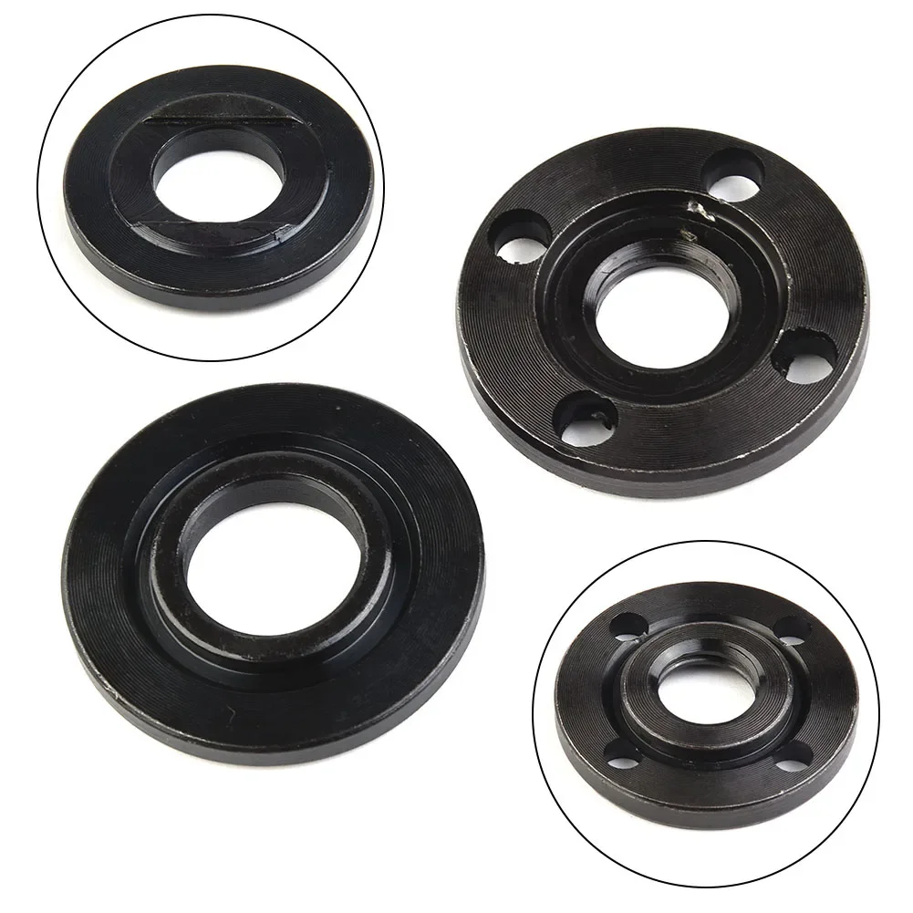 M14 Steel Angle Grinder Flange Nut Lock Nut Internal And External Kit Wrench Grinder Accessories  Tool Parts With Lock Nut
