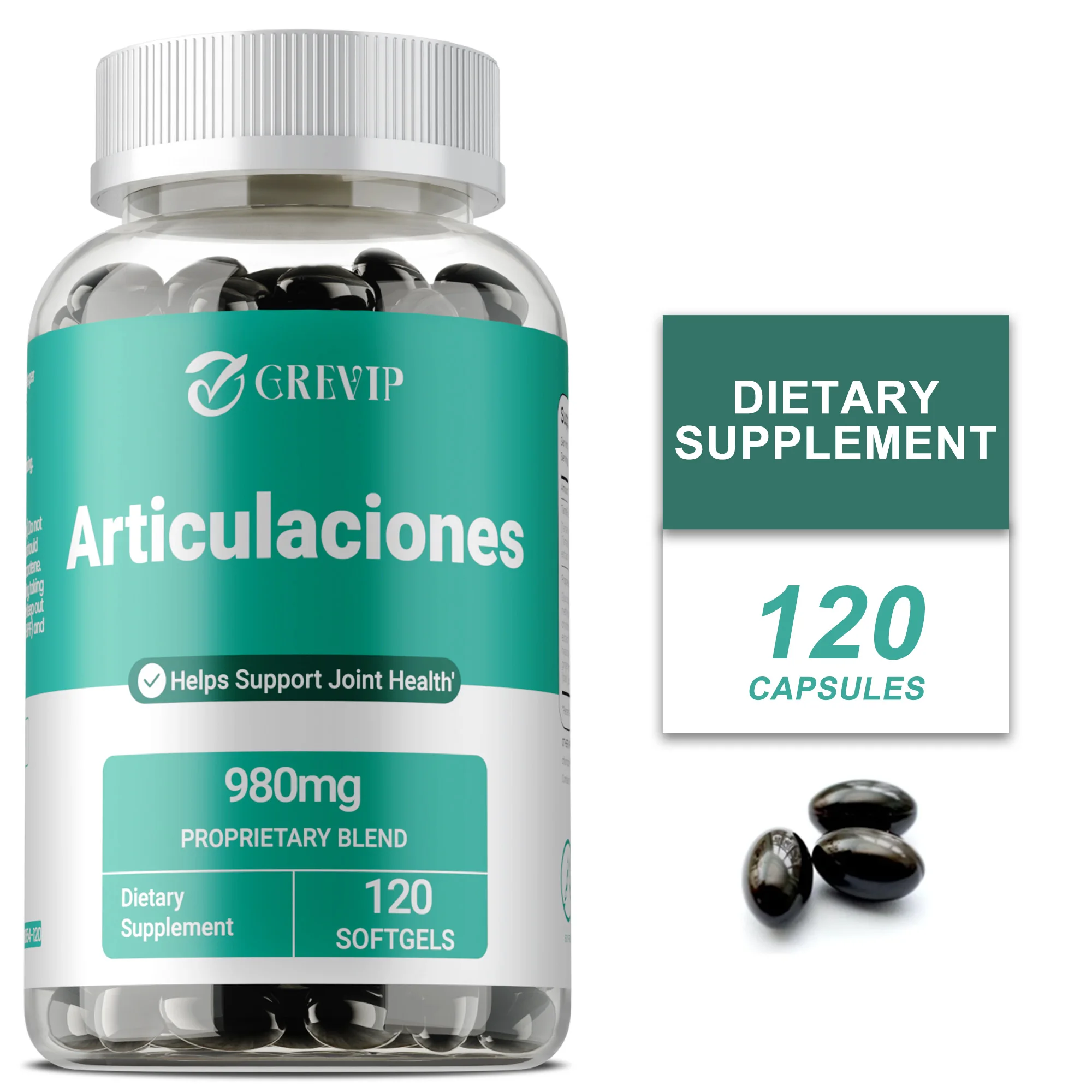 Articulaciones Supplement - Promotes Bone Growth and Strength, Improve Joint Flexibility, Protects Cartilage, Immune Support