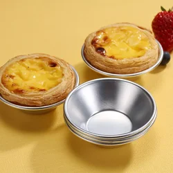 20pcs/Set Egg Tart Molder Muffin Cupcake Mini Pan Reusable Flower Shape Disposable Aluminum Cake Egg Baking Cups Pastry Tools