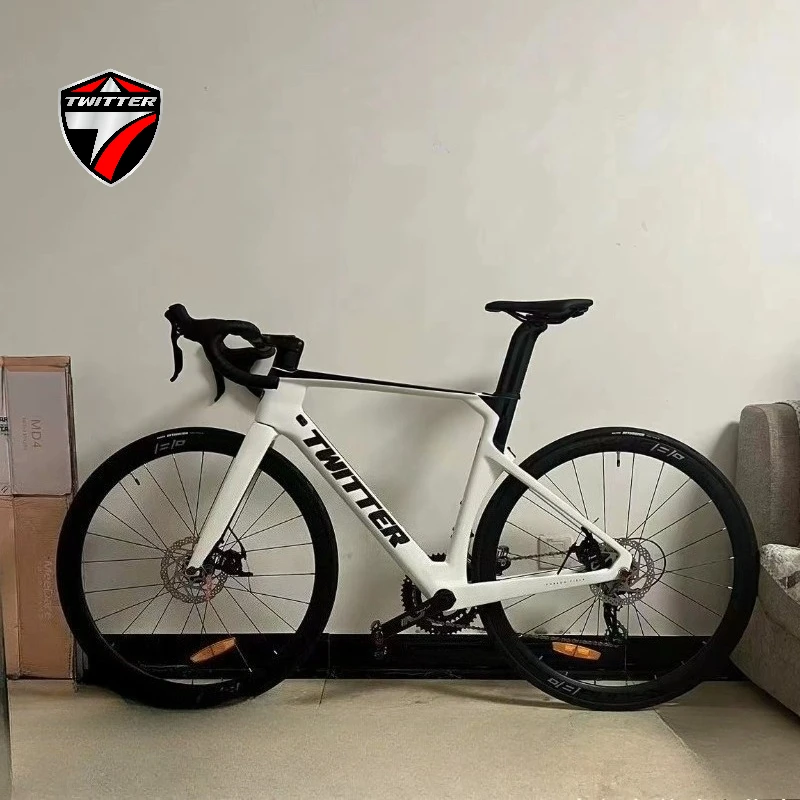 

TWITTER R5XXT 105 sets R7120-24Speed Competition T800 Carbon Fiber Road Bike R7070 Hydraulic Disc Brakes велосипед 43.5/46/56cm