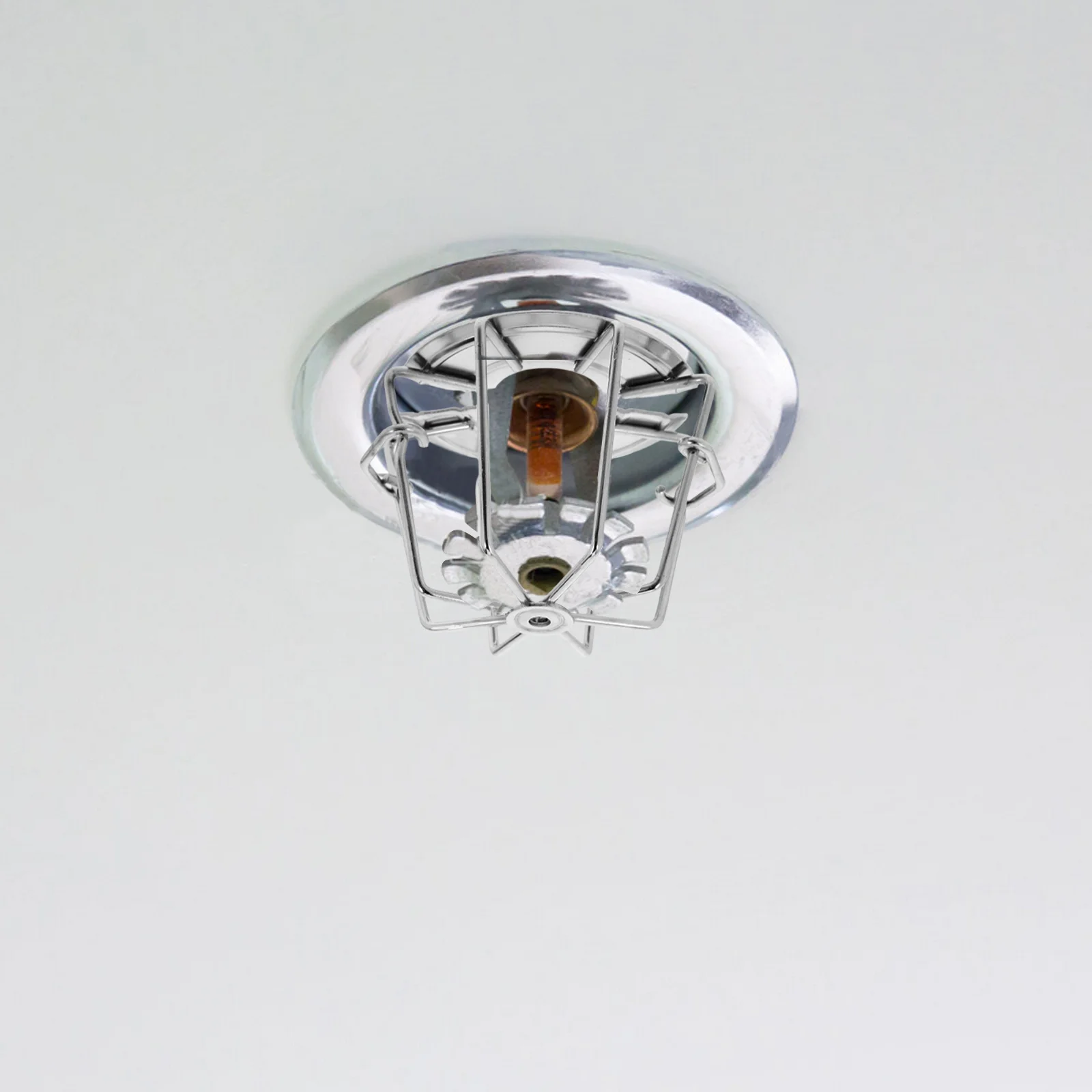 Fire Sprinkler Head Protector 1/2 Inch Heavy Duty Iron Cover For Ceiling Flush Mount Indoor Use Dust Cage Cap