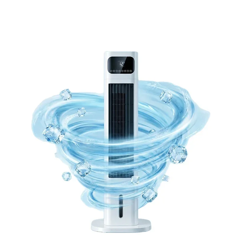 #New Blade-Less Cooling Fan, Compact Water-Cooled Fan with Negative Ion Purification, 20L Water Tank, and Heating Function