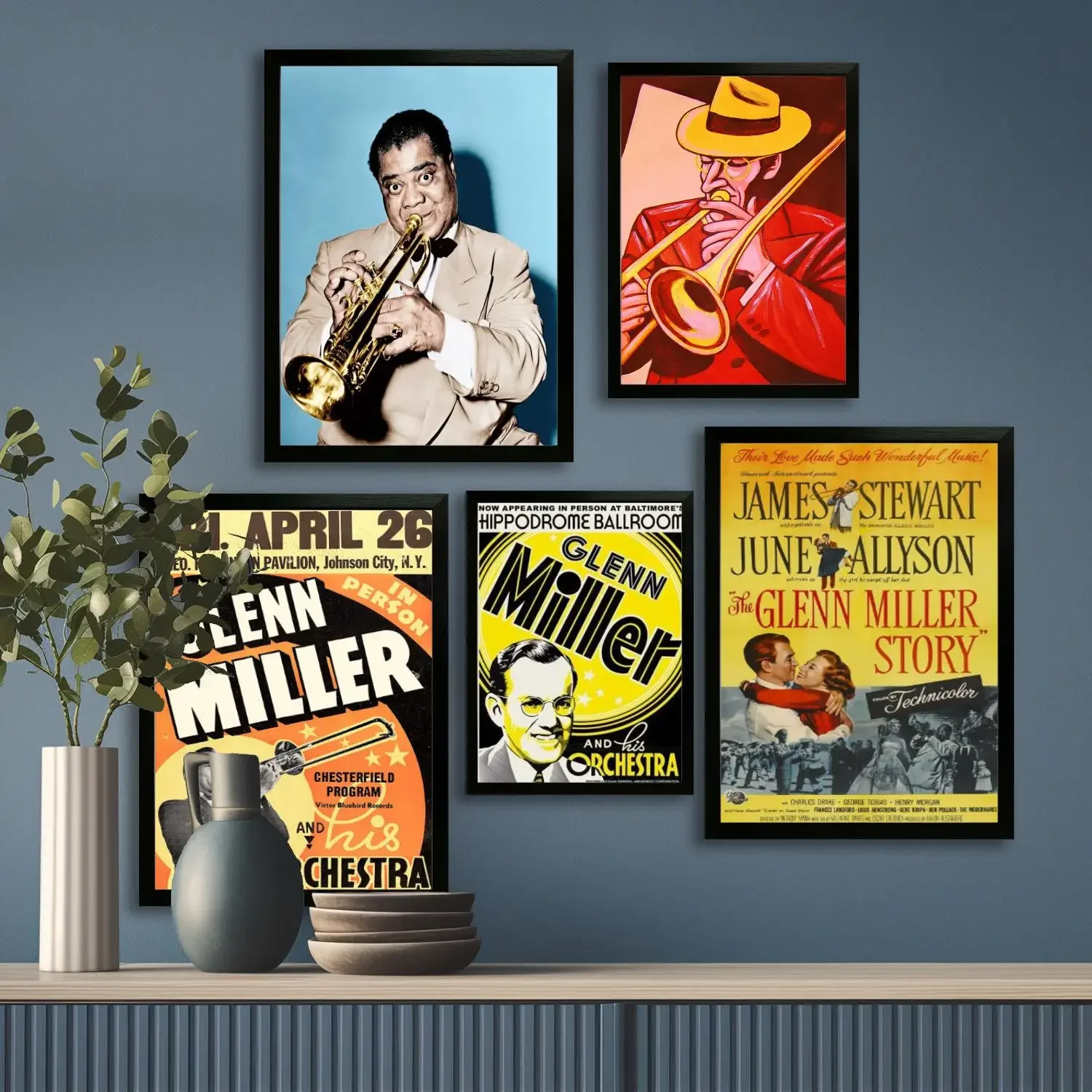 Glenn Miller Canvas Art Poster, Wall Art, Picture Print, Modern Family, Bedroom Decor, Posters,Decorative painting