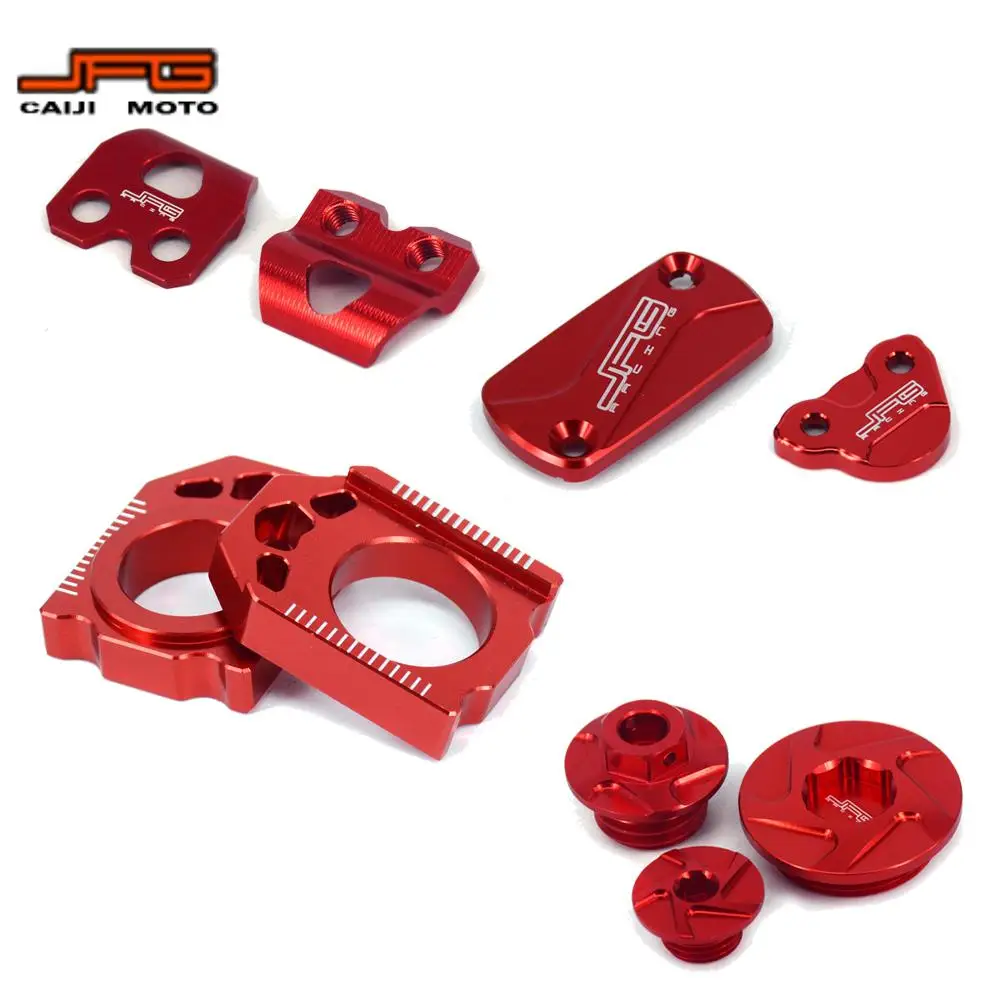 Motorcycle Engine Timing Oil Plug Brake Line Holder Brake Fluid Reservoir Cover Set For HONDA CRF150R CRF250R CRF450R CRF450X