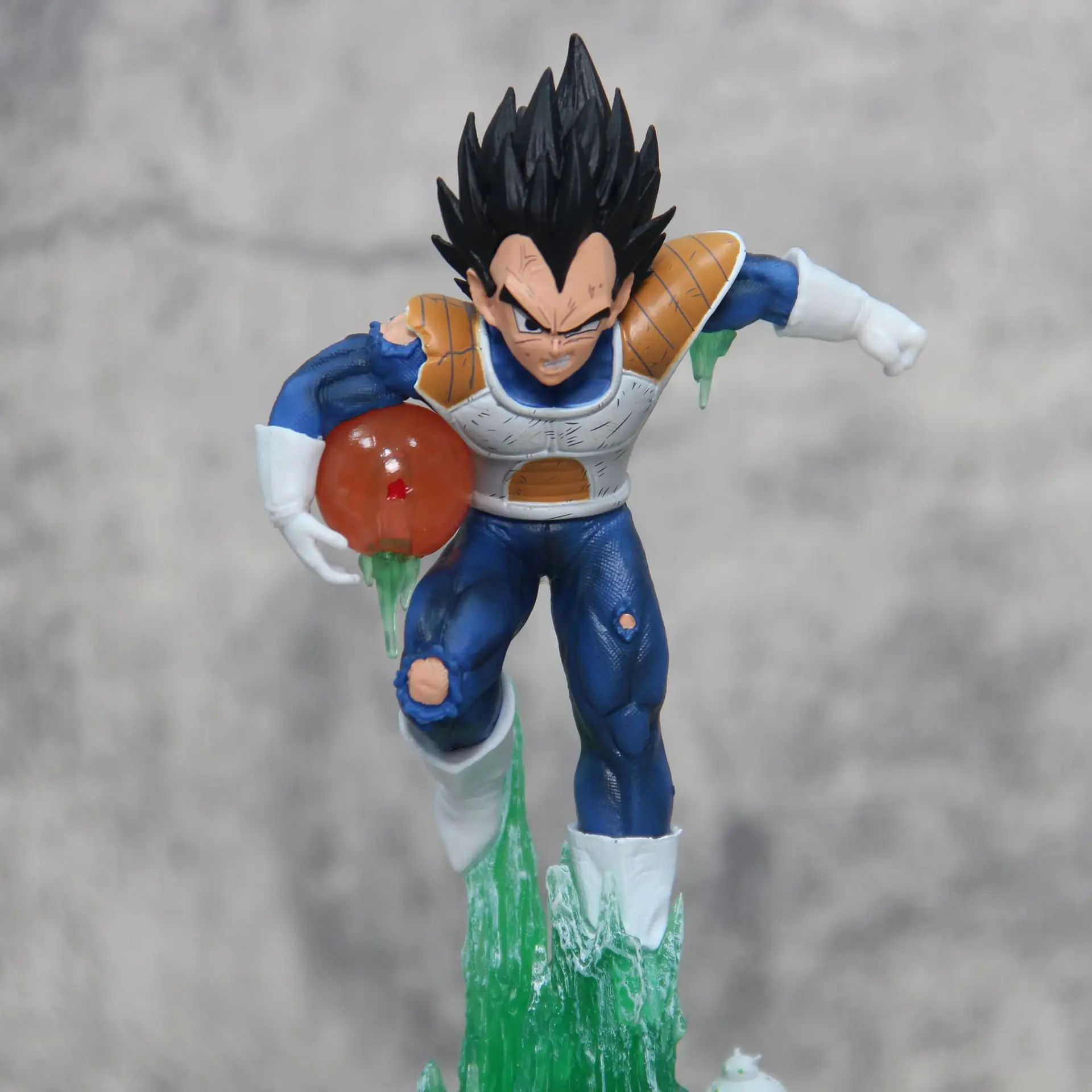 

24cm Dragon Ball Z Vegeta Figure Super Saiyan Action Figurine With Light anime peripheral Statue Model Doll Collect Gift