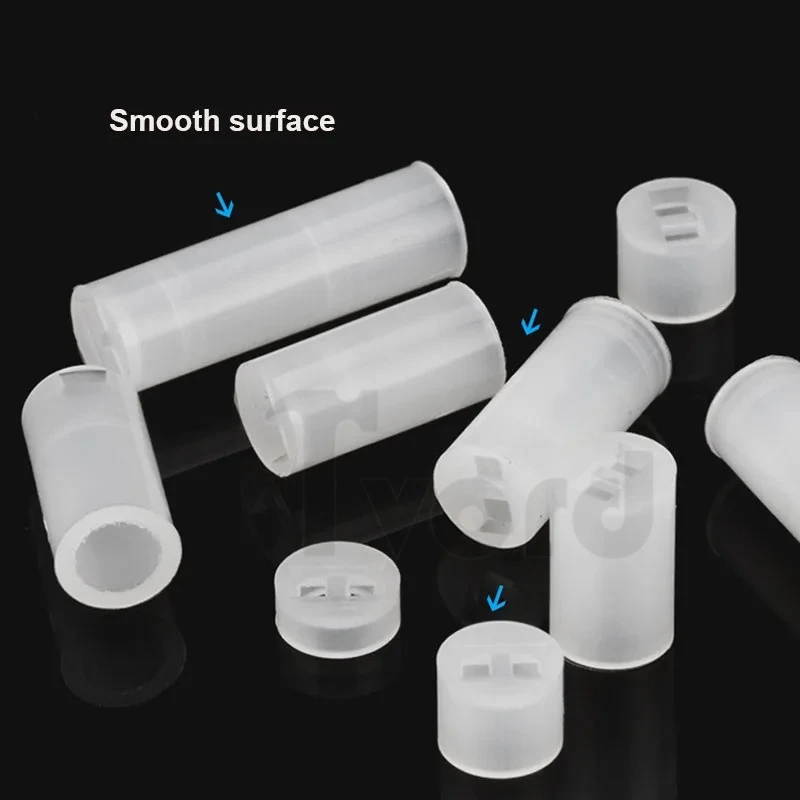 100pcs Diameter 4mm 5mm Nylon PCB Board Mount LED Spacer Support Hood Length 2mm 3mm 4mm 5mm 6mm 8mm 10mm for F3 F5 LED Diodes