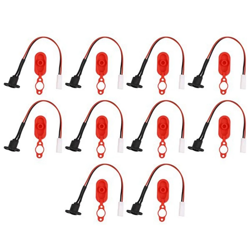 10Pcs For Xiaomi Mijia M365 Electric Scooter Charging Hole Cover With Charging Cable Charging Port Waterproof Cover