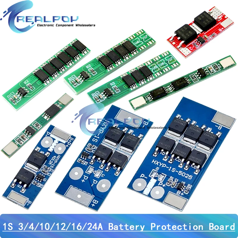 1S 3.7V 3A 4A 7.5A 10A 12A 16A 24A 3MOS 4MOS 6MOS li-ion BMS PCM płytka zabezpieczająca akumulator pcm do akumulatora litowo-jonowego 18650 li
