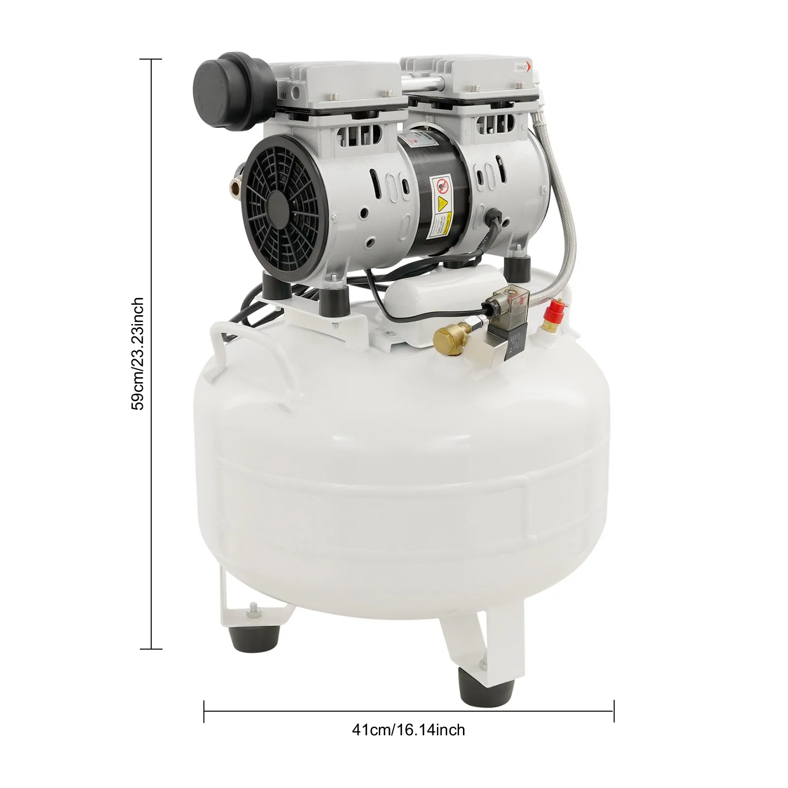 550W luchtcompressor, 110V draagbare luchtcompressor met uitlaat, verticale YM550-30L luchtcompressor