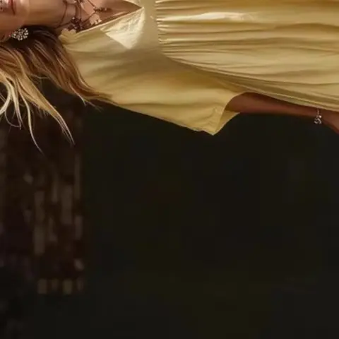 

2026 Summer Women's Beach Vacation Dress Elegant V-Neck Solid Color Maxi Dress Casual Loose Fit Long Flowy Dress New