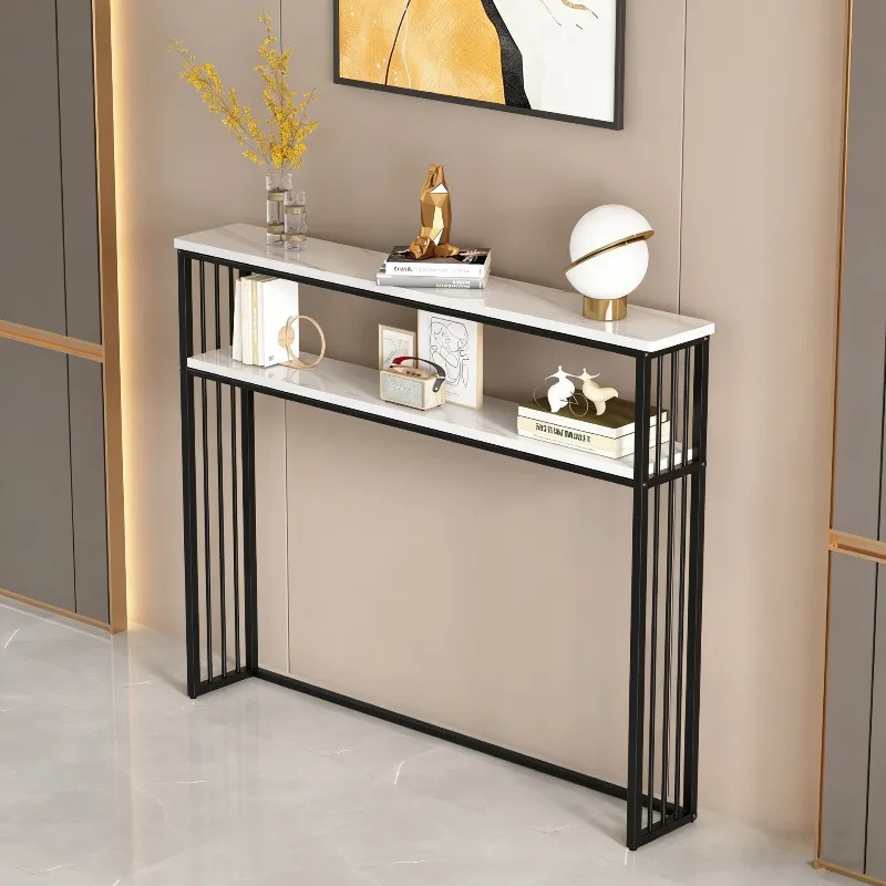 Narrow Multi-Tier Storage Shelf Rack Long Wall Behind Sofa Bedroom Gap Cabinet Bedside Entryway Organizer Space Saving Slim