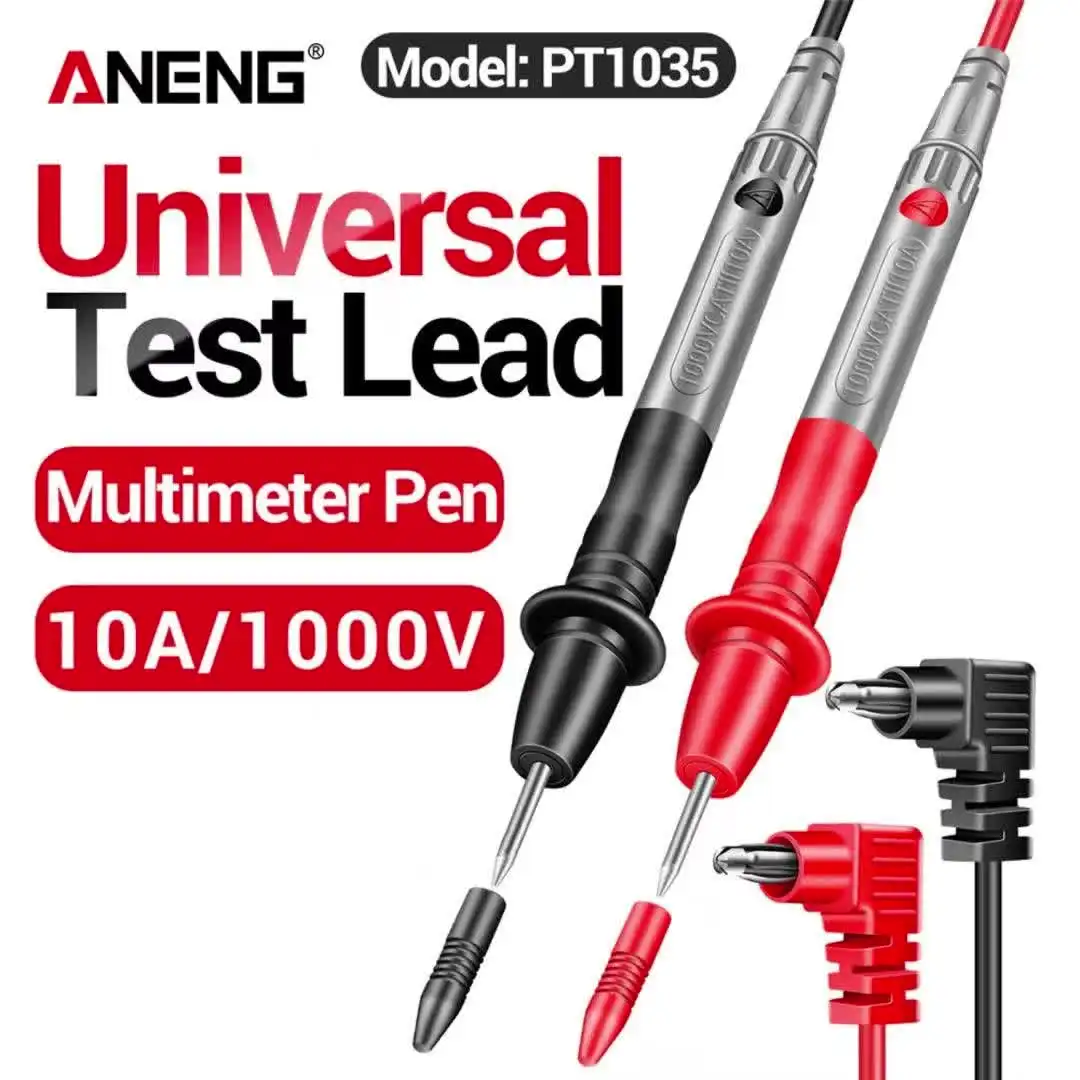 PT1035 10A/1000V Universal Digital Multimeter Test Lead Cable Replaceable Probe Voltmeter Ammeter Electrical Testing Accessory