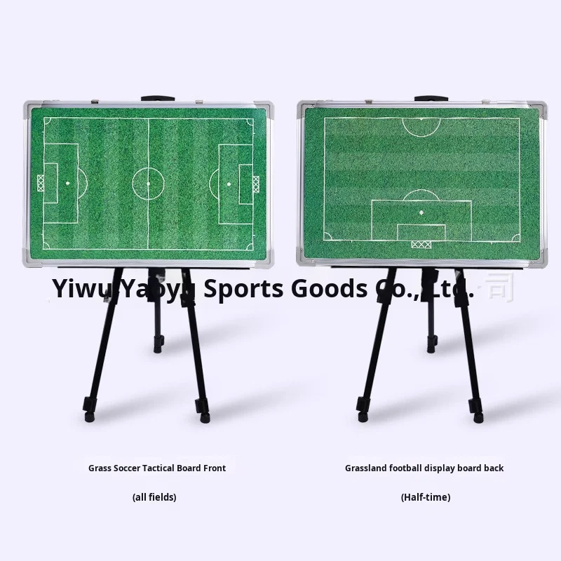 大型ポータブルアルミ合金製スタンド付き磁気消去式サッカー＆バスケットボール＆ビーチバレーボール戦術ボード