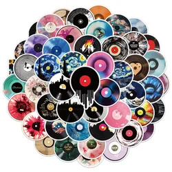 50PCS creative vinyl CD personalized decorative stickers luggage, laptop, phone case DIY decorative stickers