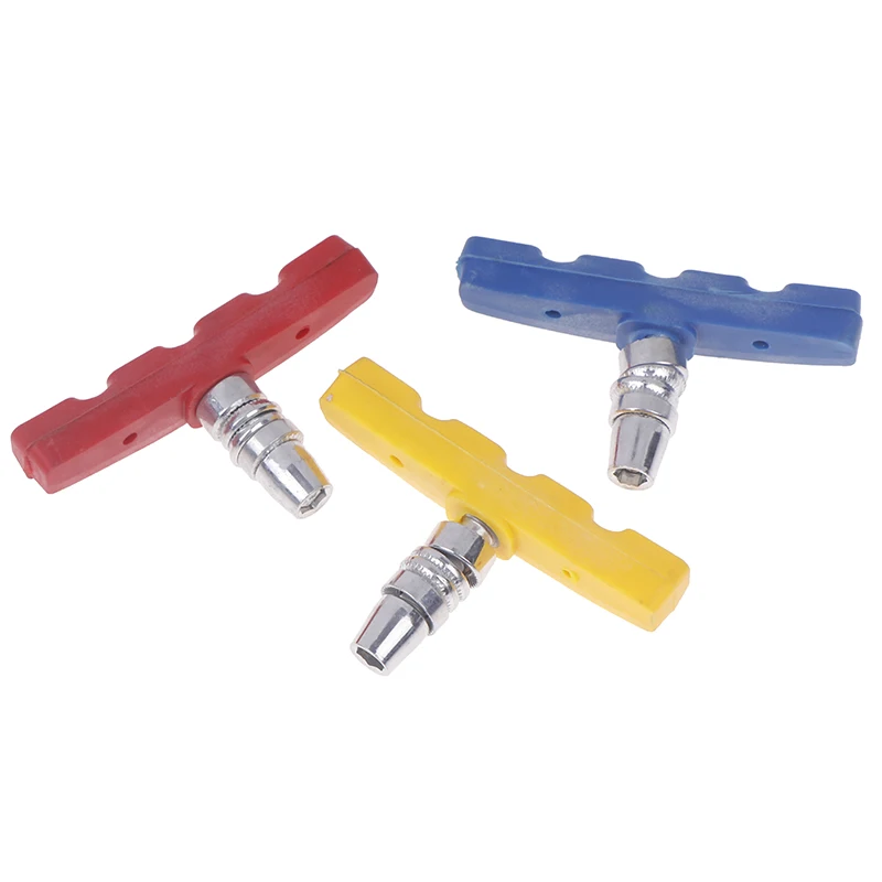 1Pc Bike Brake Pads V-Brake Rubber Road Bike Brake Holder Pads Shoes Blocks Rim Brake Anti-Resistance Cycling Accessories