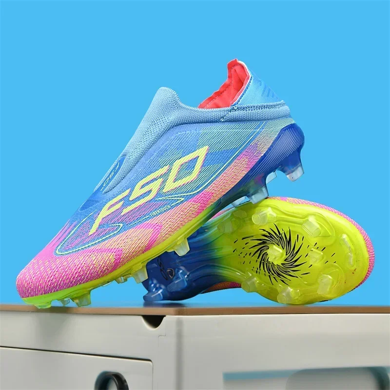 Neue Herren-Fußballschuhe Hochwertige Fußballschuhe Sneakers Rutschfeste Stollenschuhe für Rasen High-Top Futsal Indoor Bestseller Outdoor – Detail 10