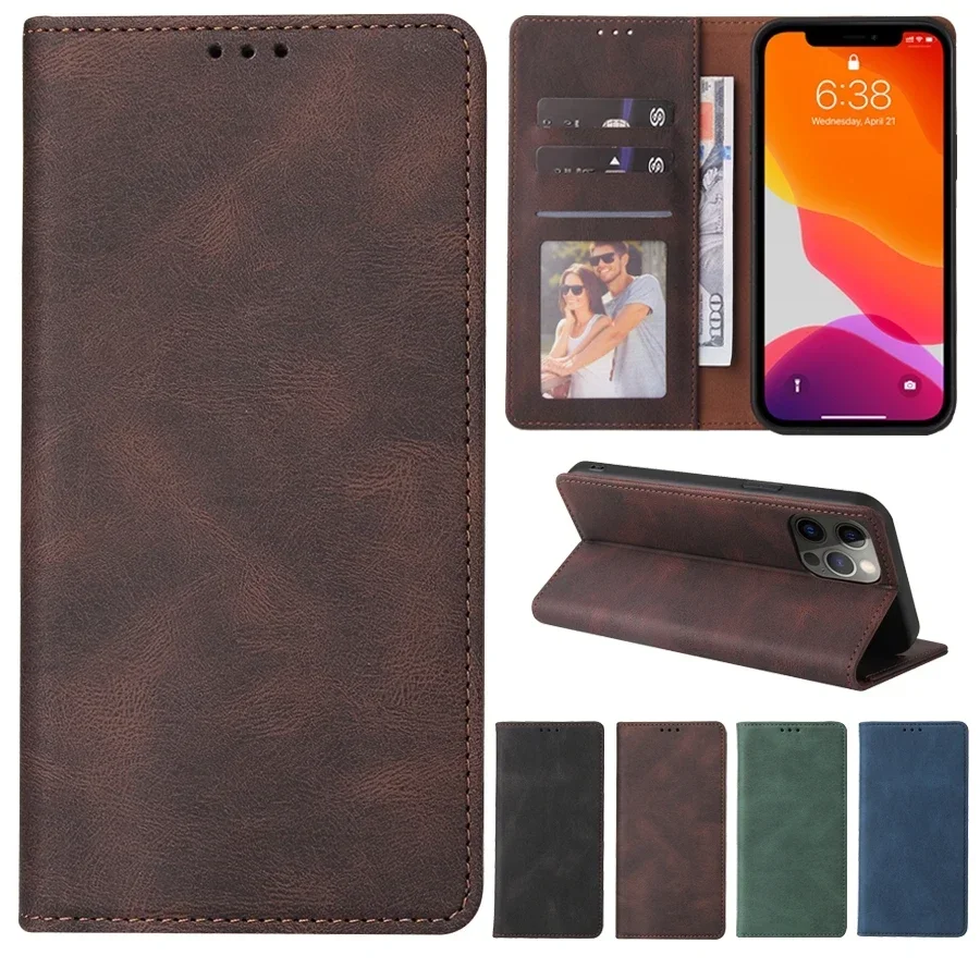 Casing Dompet Flip Kulit untuk SE 2020 X XS XR XSMax 8 Plus 7 Plus 6/6S Plus IPhone 13 Pro Max 13 Mini 12 Pro Max 11 Pro Max