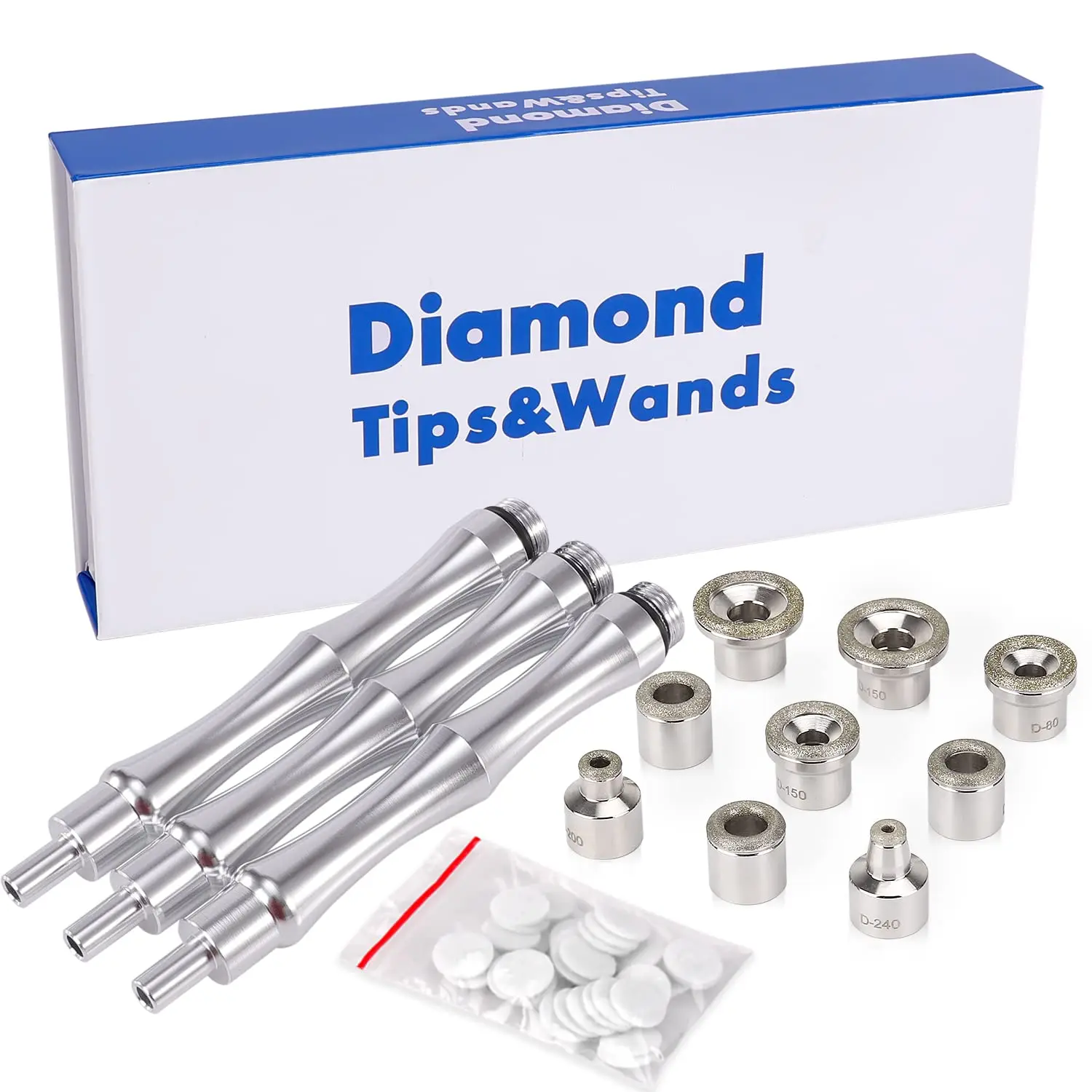 Diamante Microdermabrasion Dicas Wands, Substituição Para Peeling Facial, Removedor De Cabeça Preta, Cuidados Com O Rosto, Máquina De Beleza