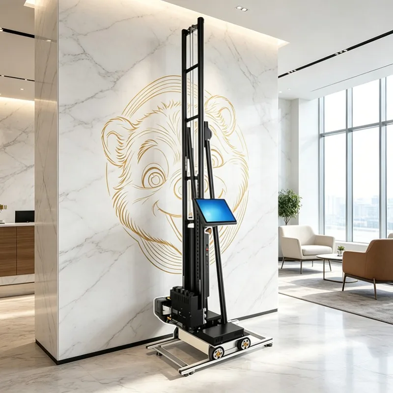 Automated Wall Graphic Printer, Large Scale Vertical Printing Equipment for Indoor Outdoor Advertising Campaigns