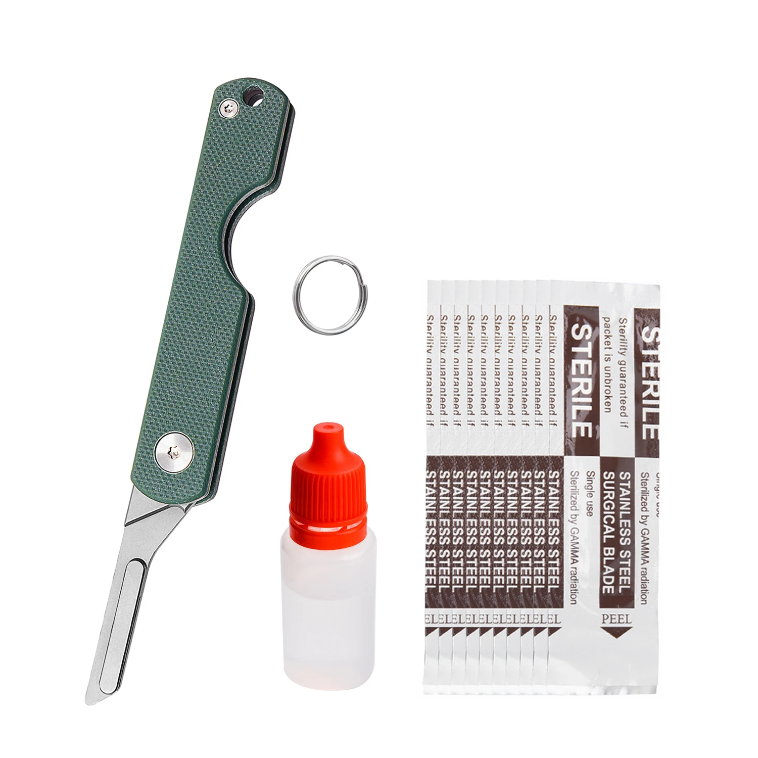 

Titanium Alloy Hand Tools Utility Knife Outdoor Multifunctional EDC Open Box Cutting Tool Engrave With Protective Oil