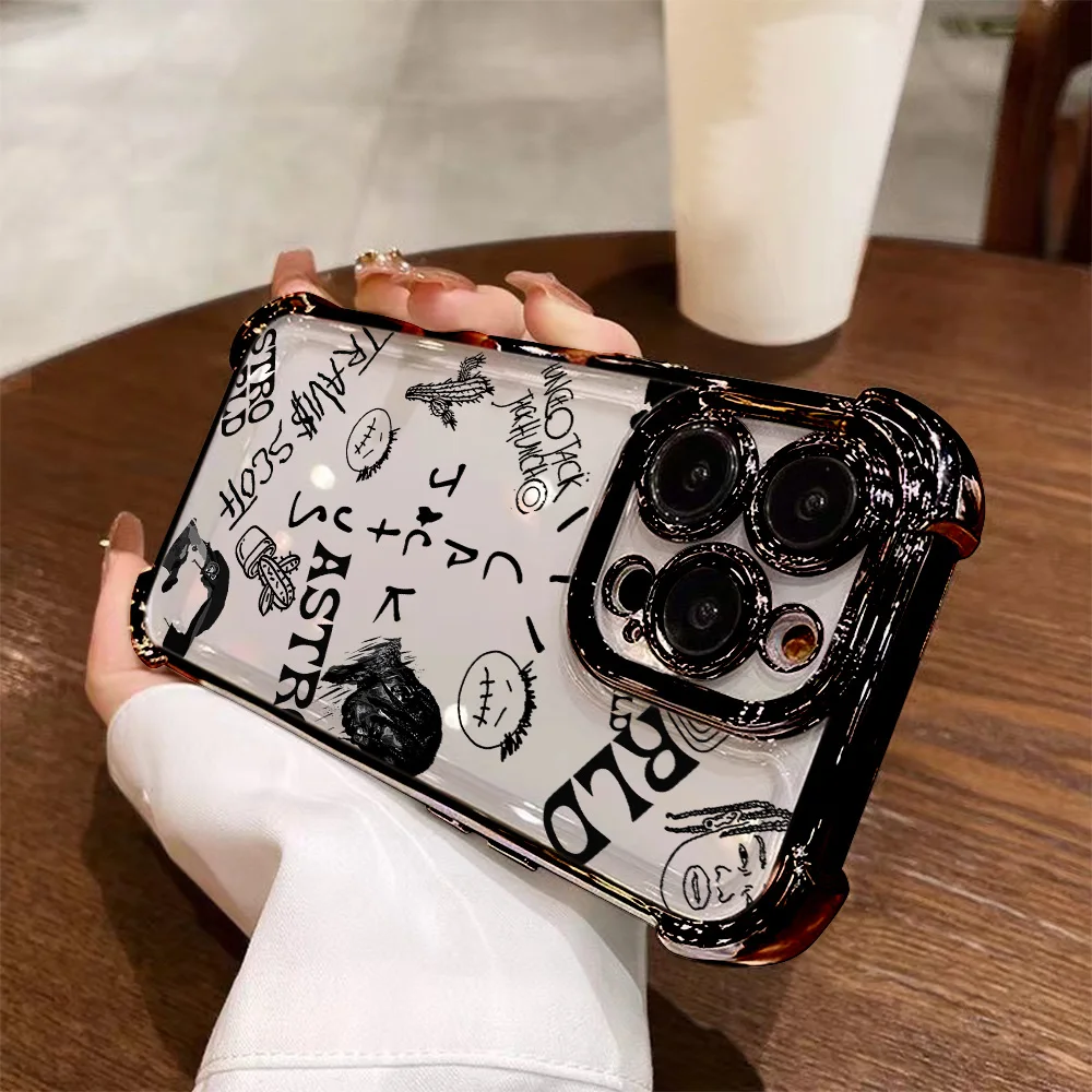 حار مغني الراب C-الصبار J-Jack تصفيح جراب هاتف لسامسونج S26 S25 S24 S23 S22 S21 S20 Edge زائد الترا 4G 5G مكافحة سقوط وسادة هوائية