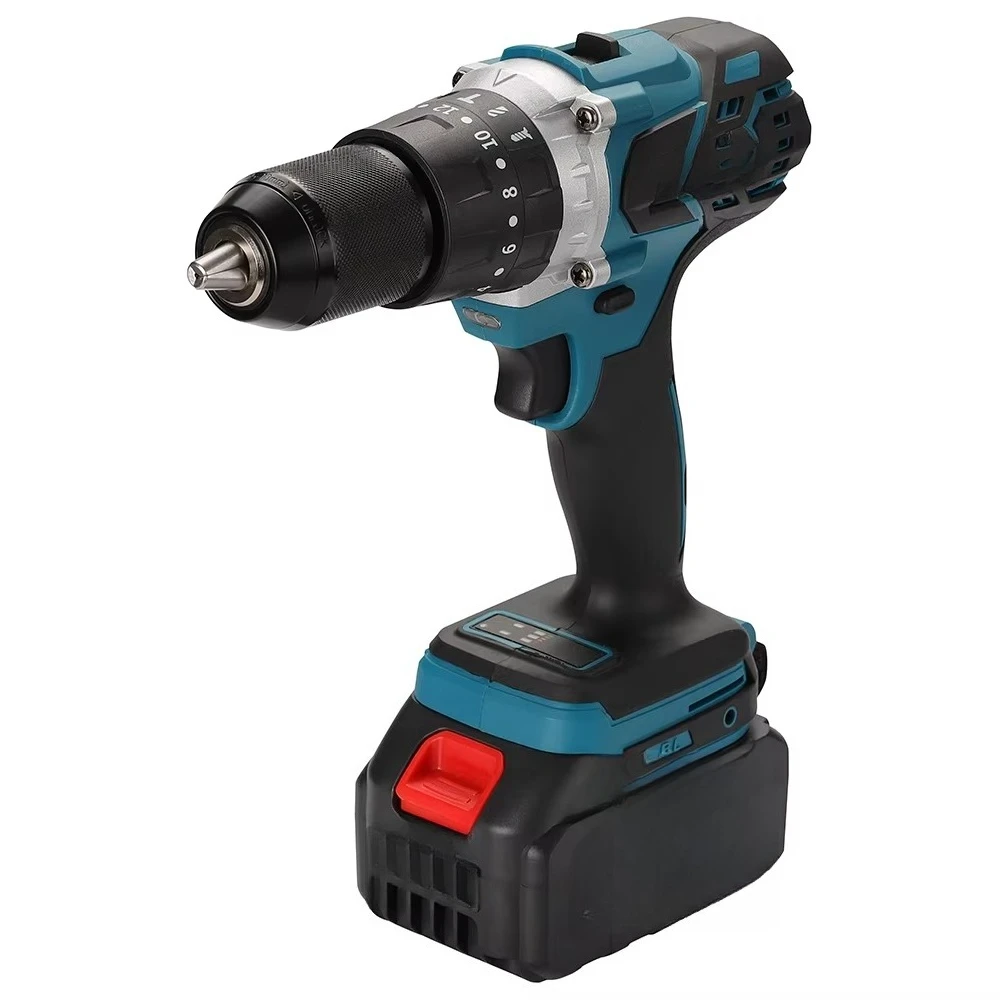 18 Volt Electric 13mm Cordless Tool Brushless Impact Drill Hammer Drill Screw Driver Torque Drill
