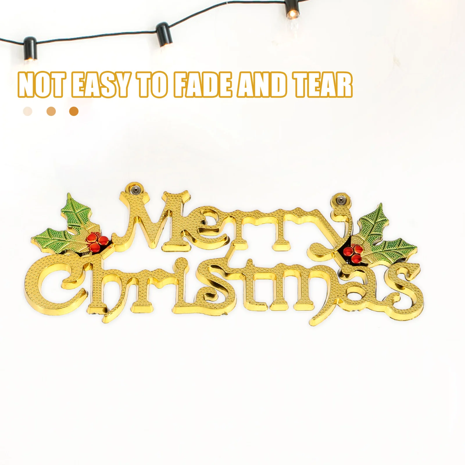 

12Pcs Christmas Door Hanging Decorations Plastic Xmas Letter Signs Christmas Tree Ornament Xmas Decor Door Hanging Tag