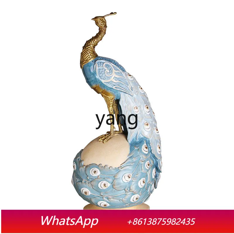 

CX mm peacock ceramic copper European hand-painted retro luxury home gifts
