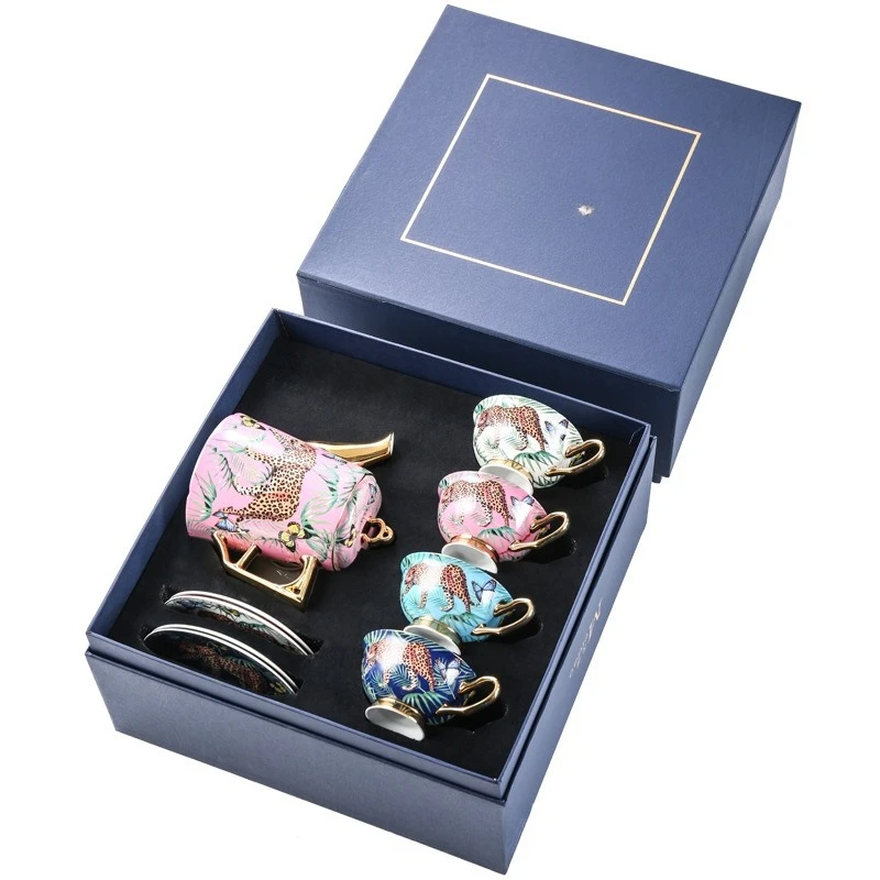 

High-end exquisite bone china cup gift box with high value