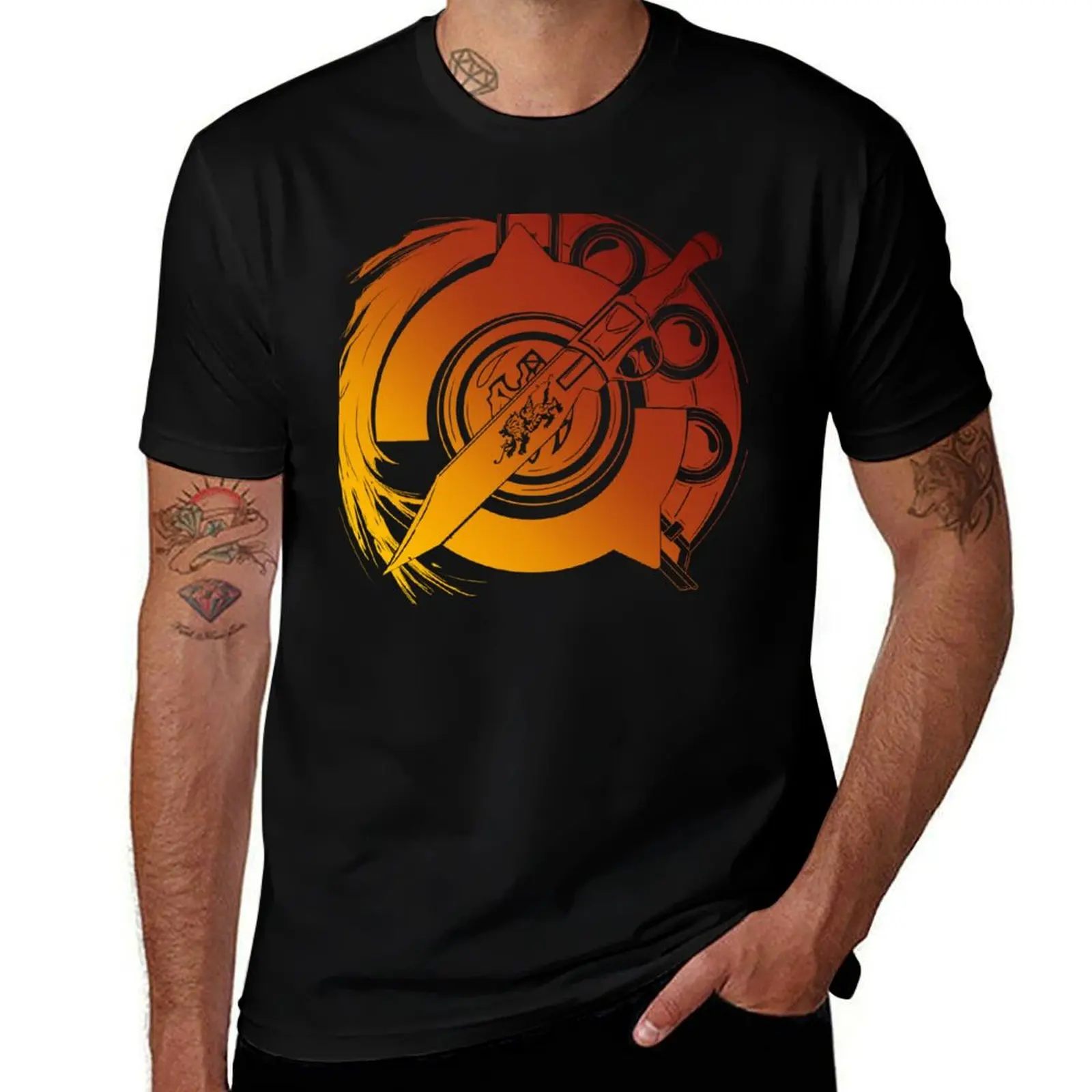 

FFXIV Gunbreaker Job Symbol [FF Style] T-Shirt blue lock tops valentines boutique clothes t shirts for men graphic
