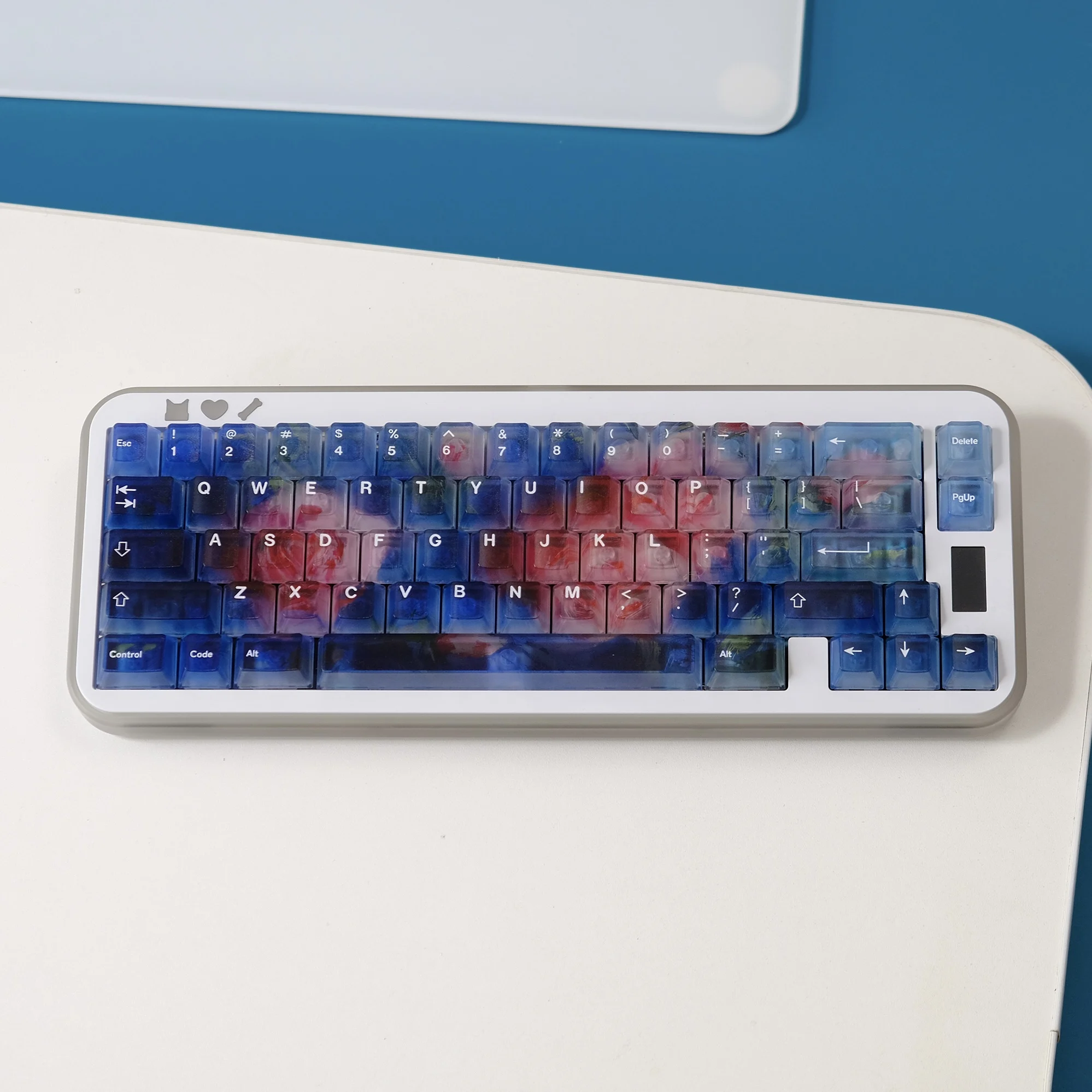 

Starry Night Rose Ember Theme keycaps ABS Fog-through Keycap Cherry profile for Mechanical /Magnetic shaft keyboard