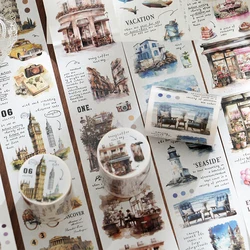 Yoofun 5.5x200cm Vintage Romantic Washi Tape for Planner Card Making DIY Scrapbooking Planner Decorative Sticker Masking Tape