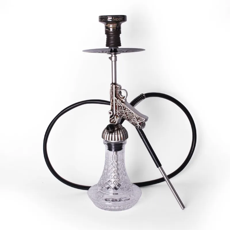 

Arab shisha, Luger pistol shape, craft resin shisha, bar shisha