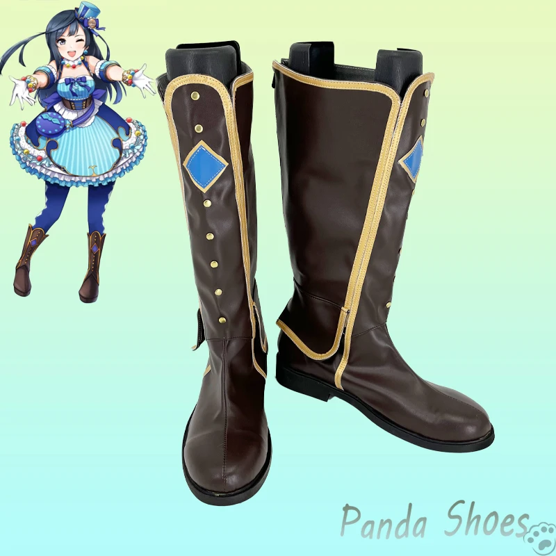 

Lovelive Yuki Setsuna Cosplay Shoes Anime Cos Long Boots Comic Nakagawa Nana Cosplay Costume Prop Shoes for Con Halloween Party